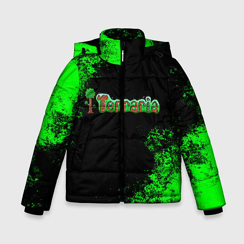 Зимняя куртка для мальчика Terraria / 3D-Черный – фото 1