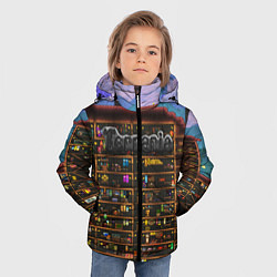 Куртка зимняя для мальчика TERRARIA, цвет: 3D-черный — фото 2