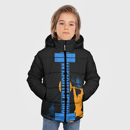 Зимняя куртка для мальчика Wheight lifting / 3D-Красный – фото 3