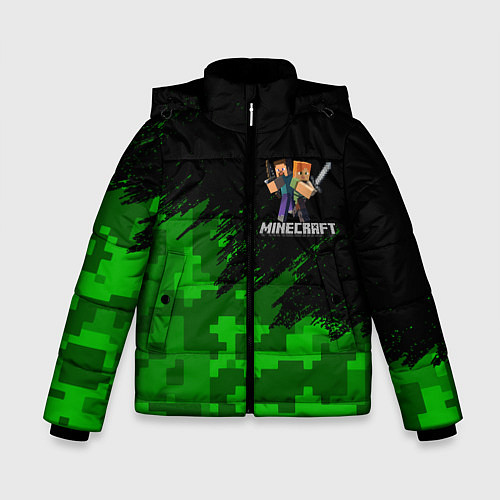 Зимняя куртка для мальчика MINECRAFT / 3D-Черный – фото 1