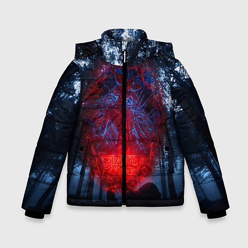Зимняя куртка для мальчика Demogorgon Stranger Things / 3D-Черный – фото 1