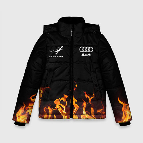 Зимняя куртка для мальчика Audi Ауди / 3D-Черный – фото 1