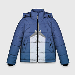 Куртка зимняя для мальчика Человек летающий, цвет: 3D-черный