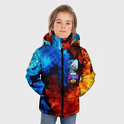Куртка зимняя для мальчика Brawl Stars LEON SHARK, цвет: 3D-красный — фото 2