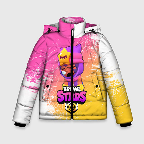 Зимняя куртка для мальчика Бравл Старс Сэнди / 3D-Черный – фото 1