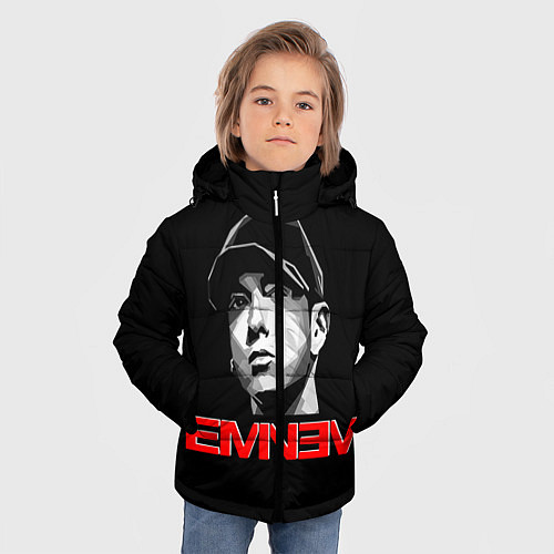 Зимняя куртка для мальчика Eminem / 3D-Красный – фото 3