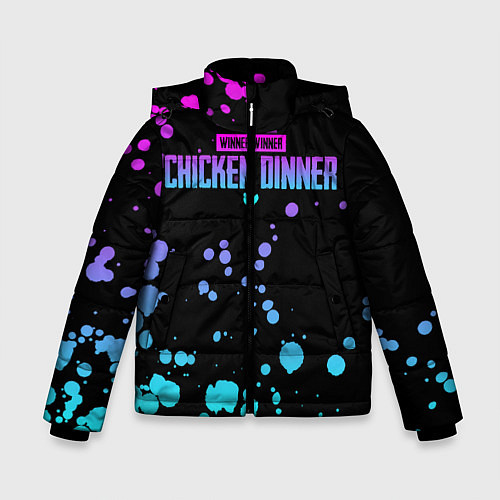 Зимняя куртка для мальчика Chicken Dinner / 3D-Черный – фото 1
