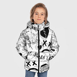 Куртка зимняя для мальчика LIL PEEP, цвет: 3D-черный — фото 2