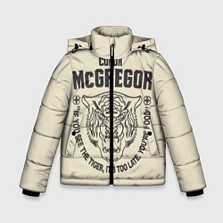 Куртка зимняя для мальчика Conor McGregor, цвет: 3D-черный