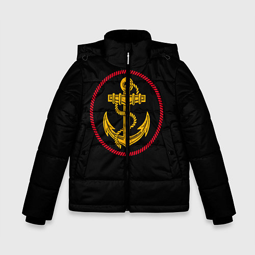 Зимняя куртка для мальчика ВМФ / 3D-Черный – фото 1