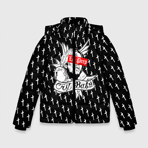 Зимняя куртка для мальчика LiL PEEP / 3D-Черный – фото 1