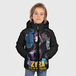 Куртка зимняя для мальчика Zyra, цвет: 3D-черный — фото 2