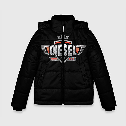 Зимняя куртка для мальчика Дизель / 3D-Черный – фото 1
