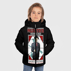 Куртка зимняя для мальчика Миша Булгаков, цвет: 3D-светло-серый — фото 2