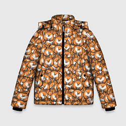 Куртка зимняя для мальчика Попки Корги, цвет: 3D-черный