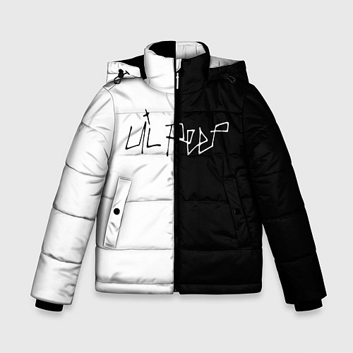 Зимняя куртка для мальчика LIL PEEP НА СПИНЕ / 3D-Черный – фото 1