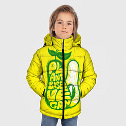 Куртка зимняя для мальчика Веган Авокадо, цвет: 3D-черный — фото 2