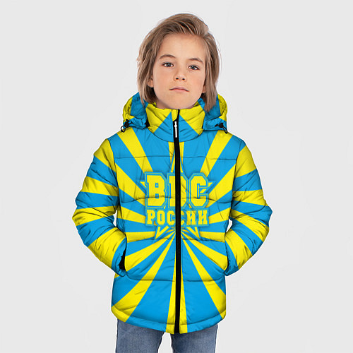 Зимняя куртка для мальчика ВВС России / 3D-Красный – фото 3