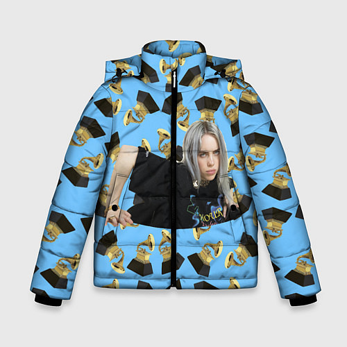 Зимняя куртка для мальчика Billie Eilish Grammy / 3D-Черный – фото 1