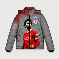 Куртка зимняя для мальчика Mohamed Salah, цвет: 3D-черный
