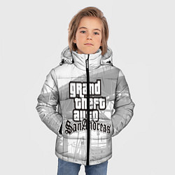 Куртка зимняя для мальчика GTA SanAndreas, цвет: 3D-черный — фото 2