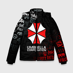 Куртка зимняя для мальчика RESIDENT EVIL UMBRELLA CORP, цвет: 3D-черный