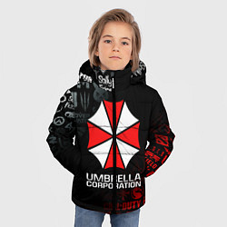 Куртка зимняя для мальчика RESIDENT EVIL UMBRELLA CORP, цвет: 3D-черный — фото 2