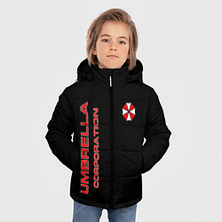 Куртка зимняя для мальчика Umbrella Corporation, цвет: 3D-черный — фото 2