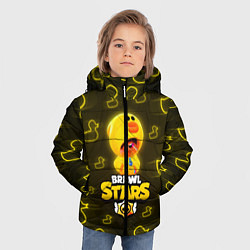 Куртка зимняя для мальчика Brawl Stars Leon Sally, цвет: 3D-красный — фото 2