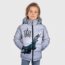 Куртка зимняя для мальчика ВВС России, цвет: 3D-черный — фото 2