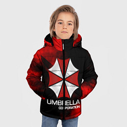 Куртка зимняя для мальчика UMBRELLA CORP, цвет: 3D-светло-серый — фото 2