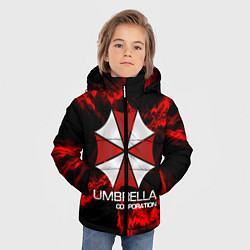 Куртка зимняя для мальчика UMBRELLA CORP, цвет: 3D-красный — фото 2