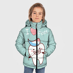 Куртка зимняя для мальчика Tooth, цвет: 3D-светло-серый — фото 2