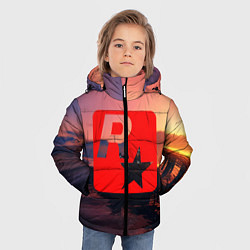 Куртка зимняя для мальчика GTA ROCKSTAR, цвет: 3D-черный — фото 2