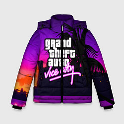 Куртка зимняя для мальчика GTA:VICE CITY, цвет: 3D-красный