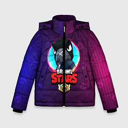 Куртка зимняя для мальчика Brawl Stars Crow v1, цвет: 3D-черный