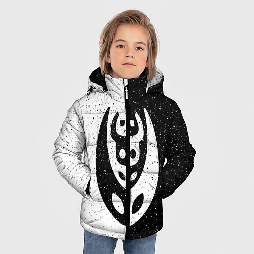 Зимняя куртка для мальчика Hollow Knight / 3D-Светло-серый – фото 3