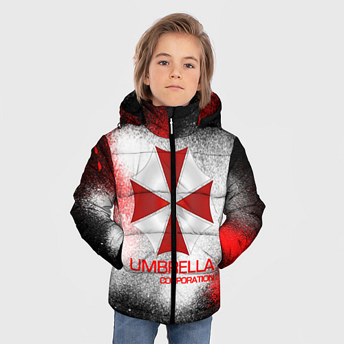 Зимняя куртка для мальчика UMBRELLA CORP / 3D-Красный – фото 3