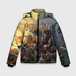 Куртка зимняя для мальчика Heroes of Might and Magic, цвет: 3D-красный