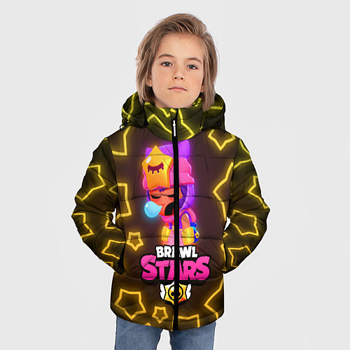 Зимняя куртка для мальчика Brawl Stars Sandy / 3D-Светло-серый – фото 3