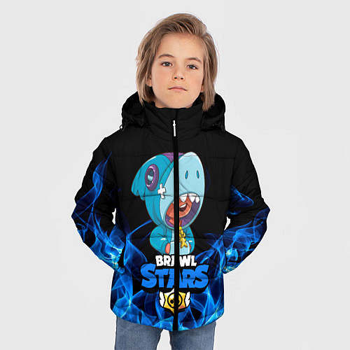 Зимняя куртка для мальчика BRAWL STARS LEON / 3D-Светло-серый – фото 3