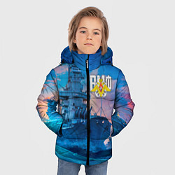 Куртка зимняя для мальчика ВМФ, цвет: 3D-красный — фото 2