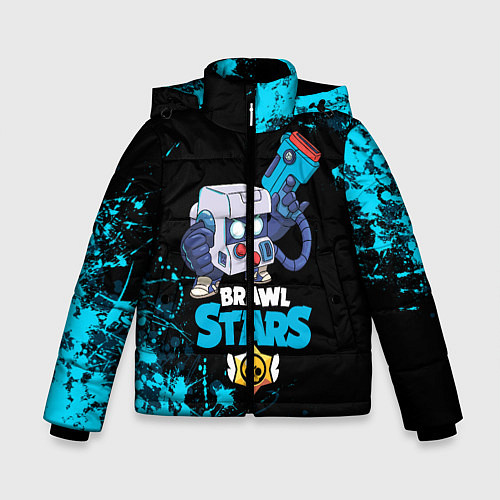 Зимняя куртка для мальчика BRAWL STARS 8-BIT / 3D-Черный – фото 1