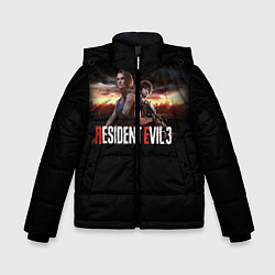 Куртка зимняя для мальчика Resident Evil 3, цвет: 3D-черный