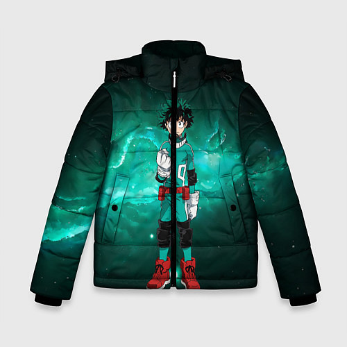 Зимняя куртка для мальчика Изуку Мидория / 3D-Черный – фото 1