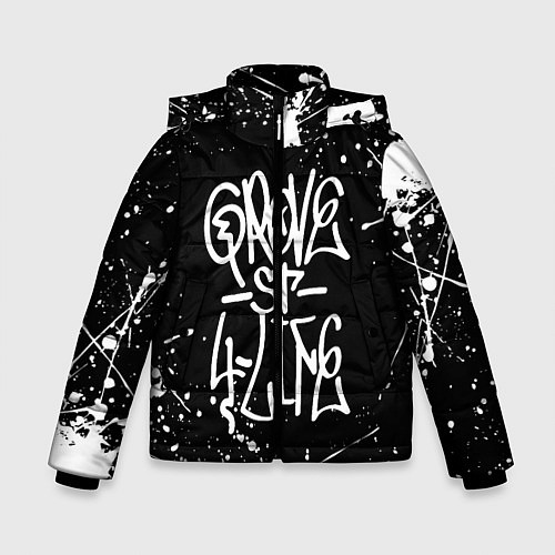 Зимняя куртка для мальчика GROVE STREET GTA / 3D-Черный – фото 1