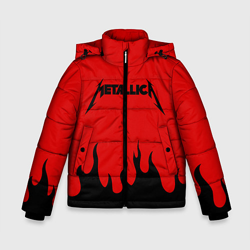 Зимняя куртка для мальчика METALLICA / 3D-Черный – фото 1
