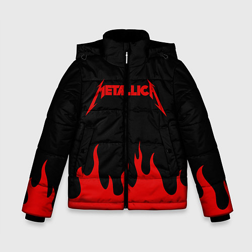 Зимняя куртка для мальчика METALLICA / 3D-Черный – фото 1