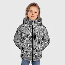 Куртка зимняя для мальчика Узор black two, цвет: 3D-черный — фото 2