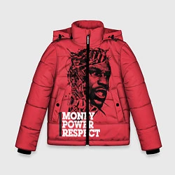 Куртка зимняя для мальчика Floyd Mayweather, цвет: 3D-черный